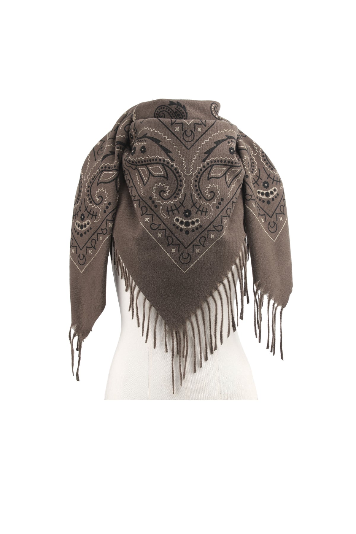 Écharpe Bandana Taupe
