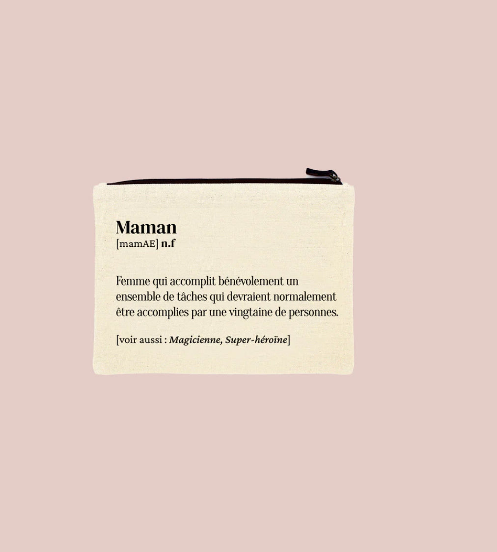 Pochette / Trousse MAMAN ou PAPA ou AMOUR - FAMILY IMPACT STORIES