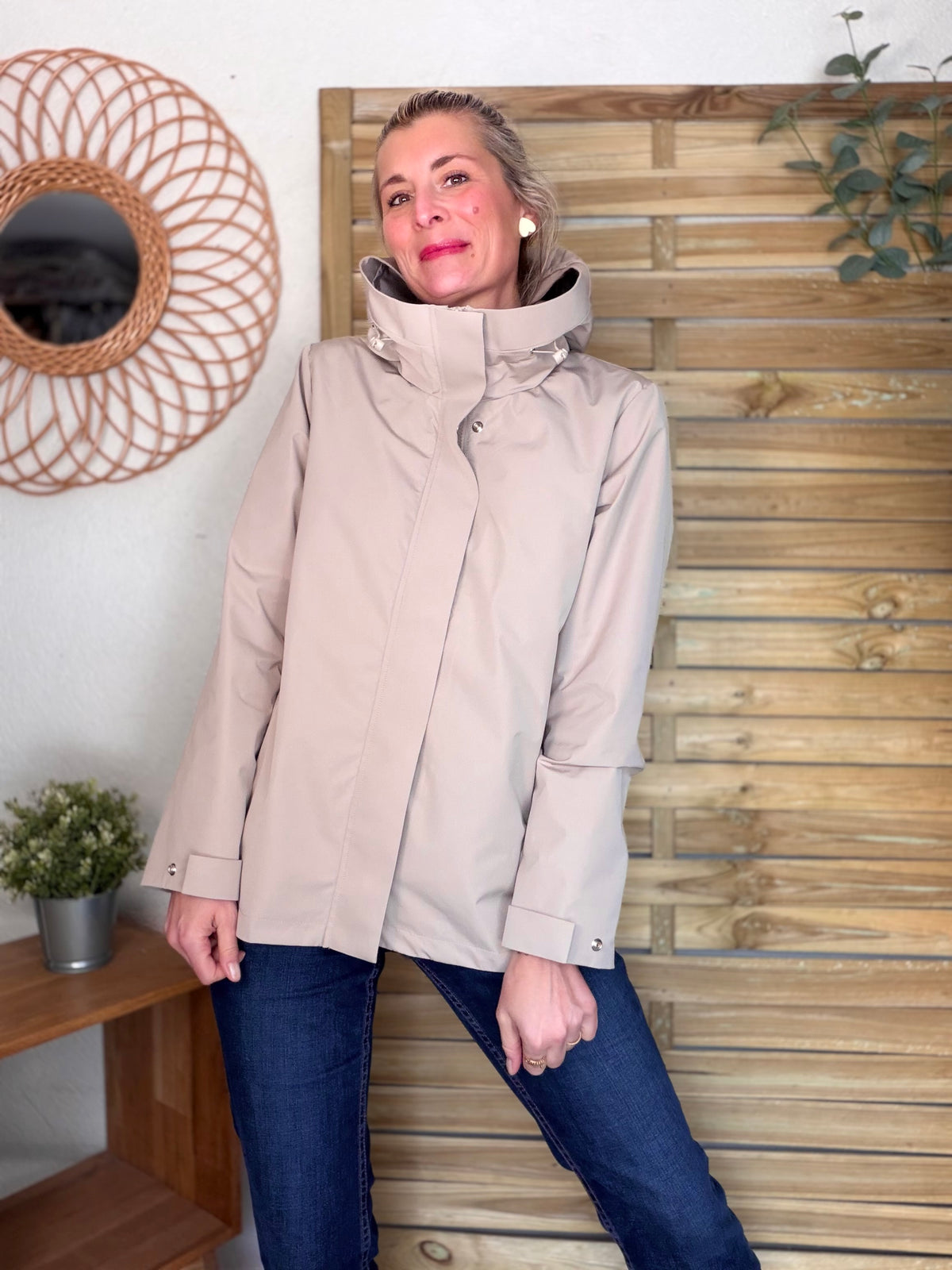 LAURA JO - Imperméable LAURENCE mi-long - Beige • DÉSTOCKAGE