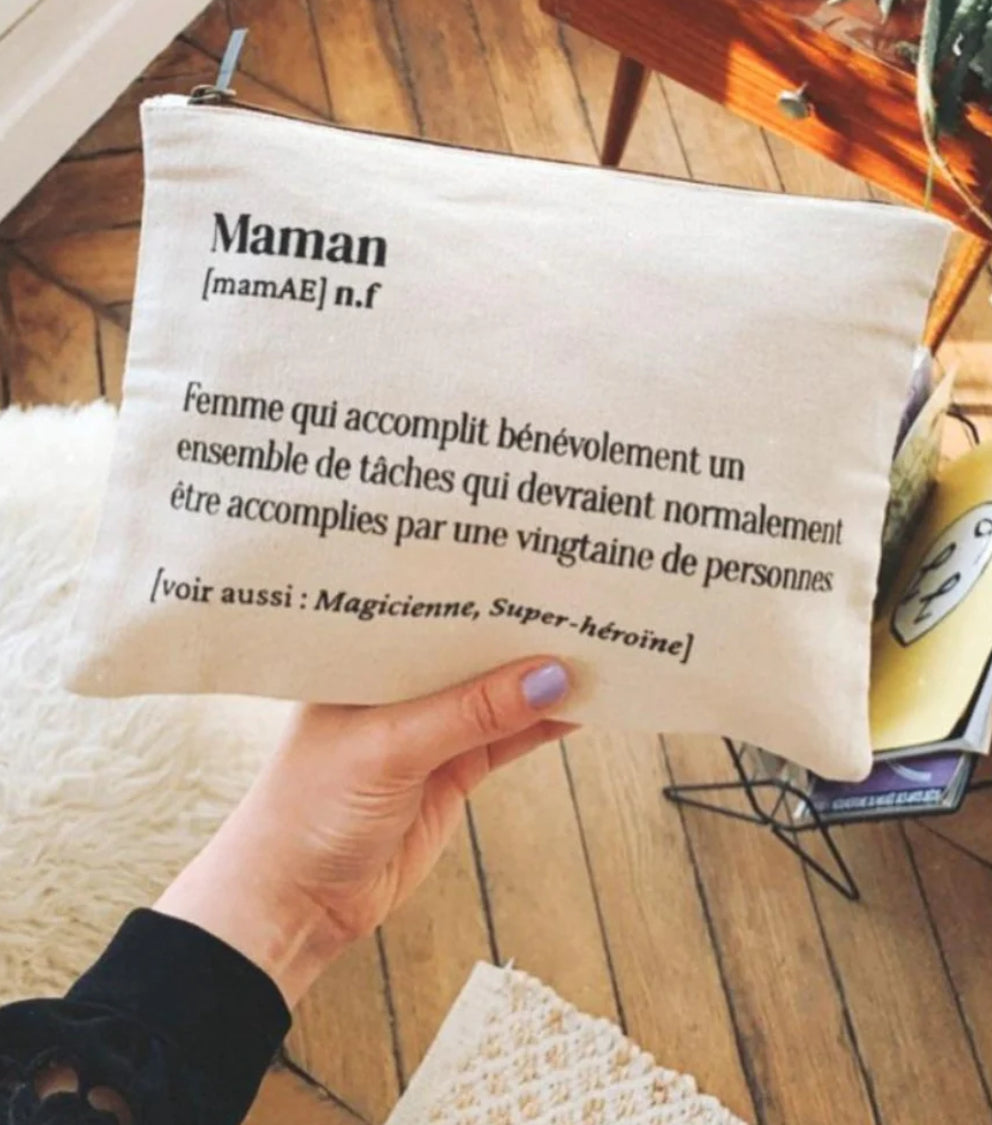 Pochette / Trousse MAMAN ou PAPA ou AMOUR - FAMILY IMPACT STORIES