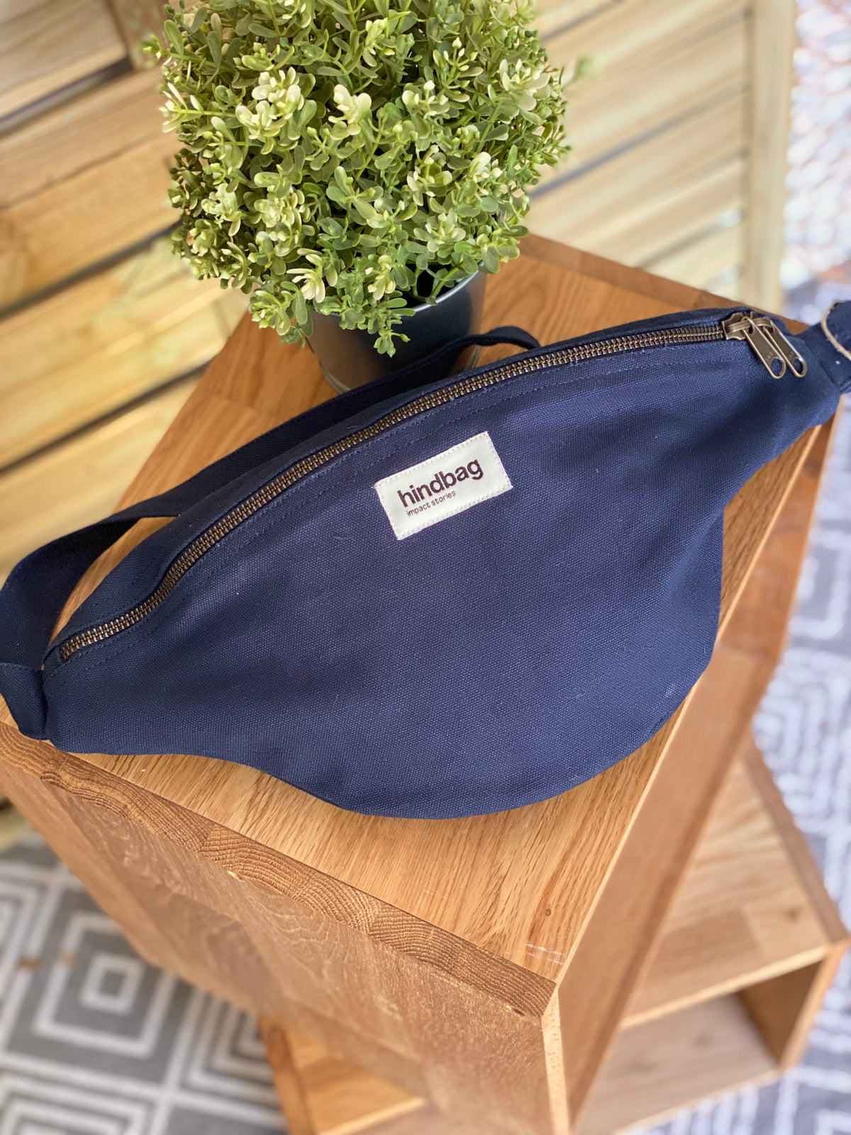 HINDBAG SASHA - Sac banane Navy