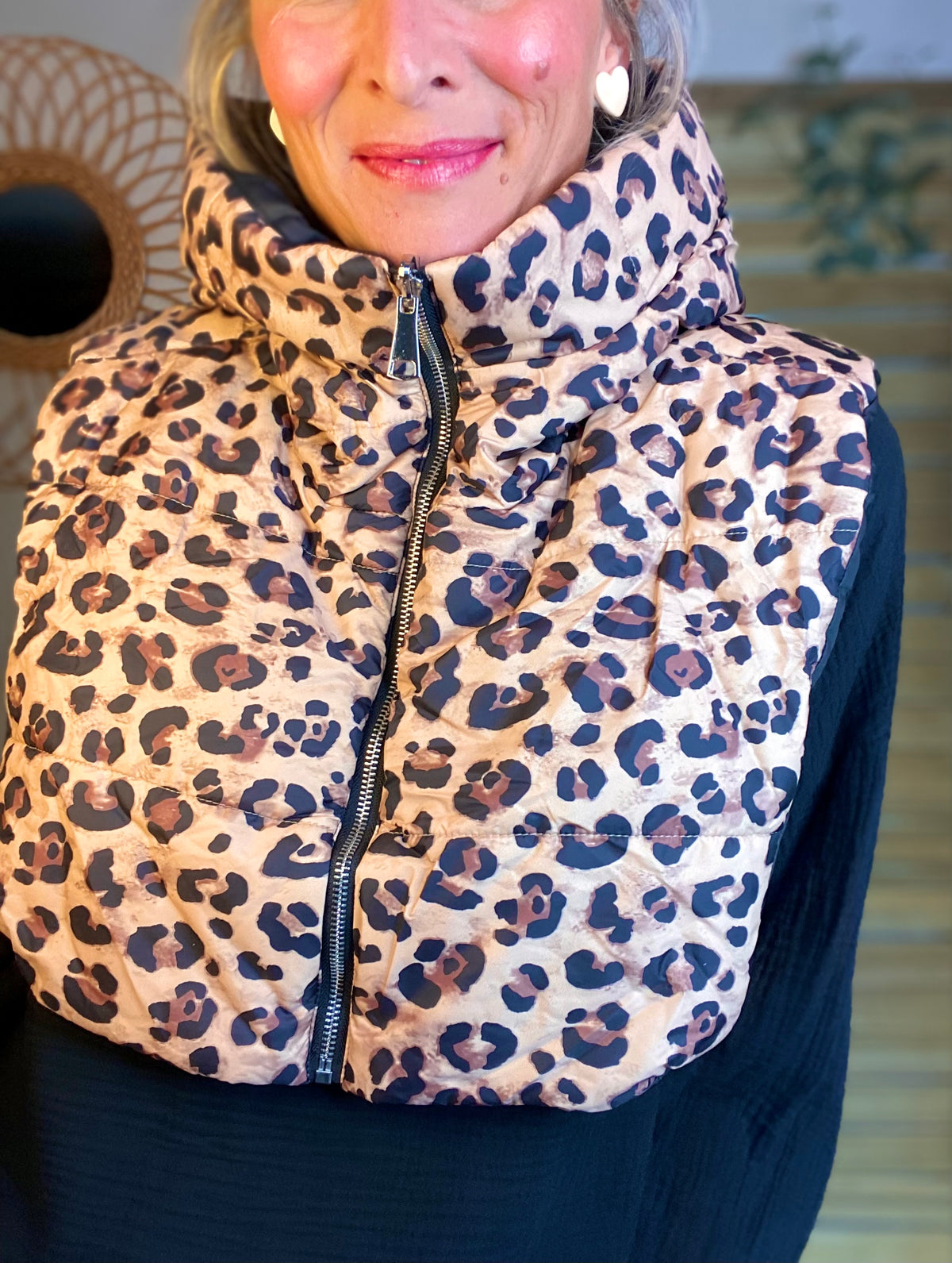 Col capuche amovible ARCHIE - Noir Léo 🐆