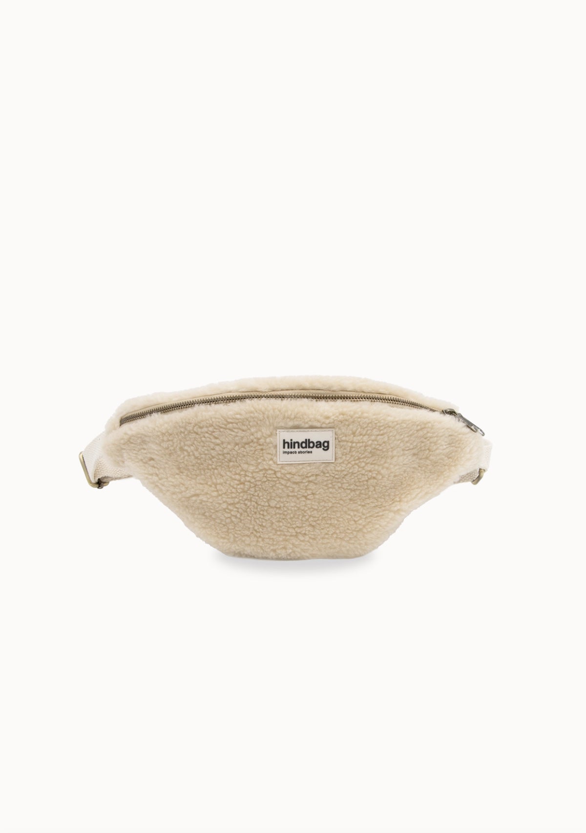 HINDBAG OLIVIA - Sac banane Olivia Teddy beige (moumoute)