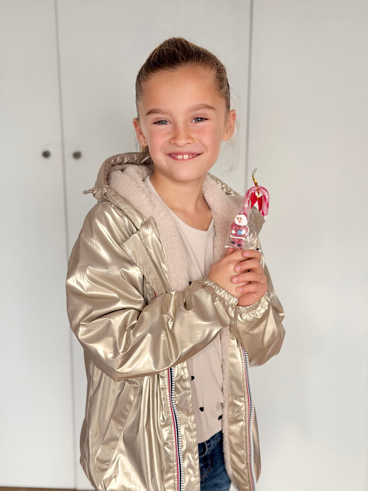 LAURA JO - Parka Imperméable mixte LOUIS.E KIDS Sherpa - Doré