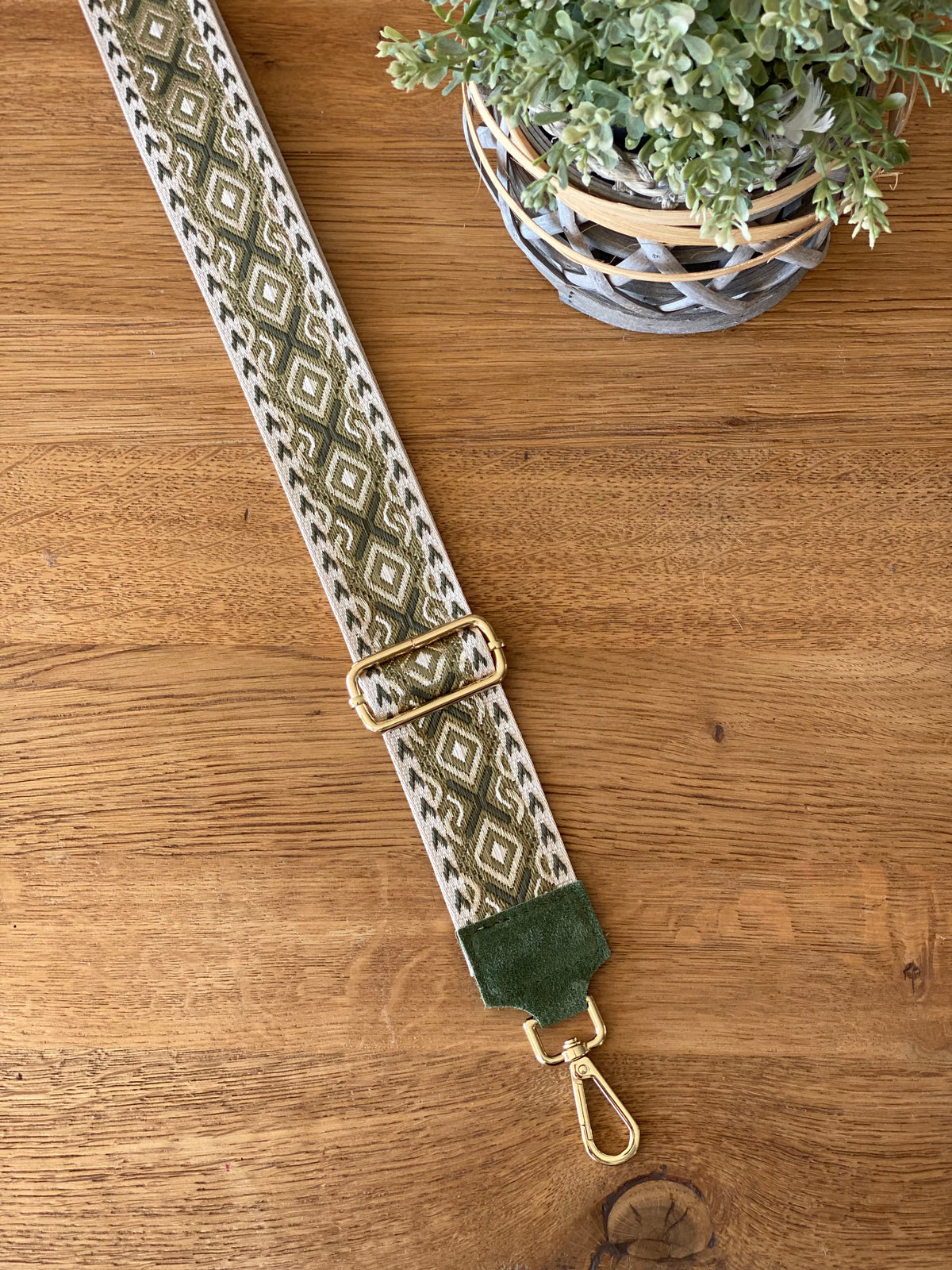 Sangle / Bandoulière en cuir daim pour sacs/ bananes - MARNIE