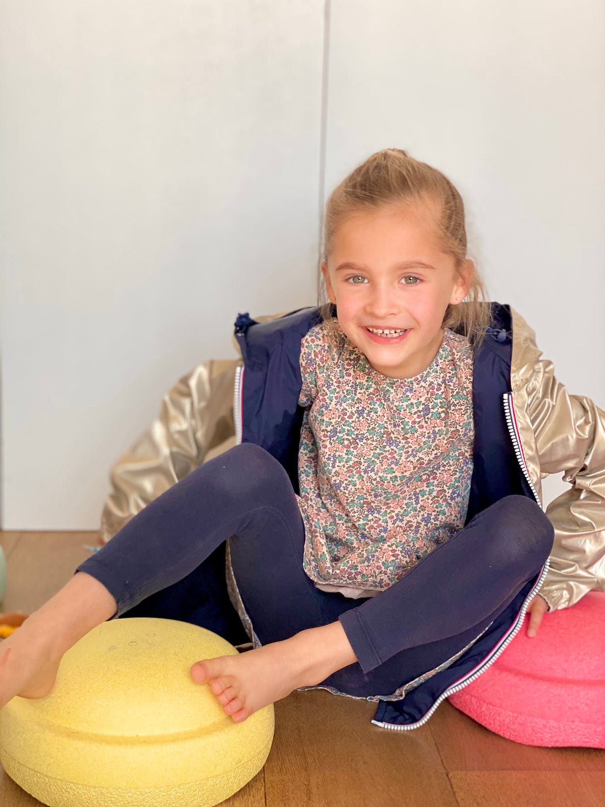 LAURA JO - Imperméable réversible léger GARANCE KIDS enfant (mixte) - Bleu Marine / Doré • DÉSTOCKAGE sur Taille 6 ans