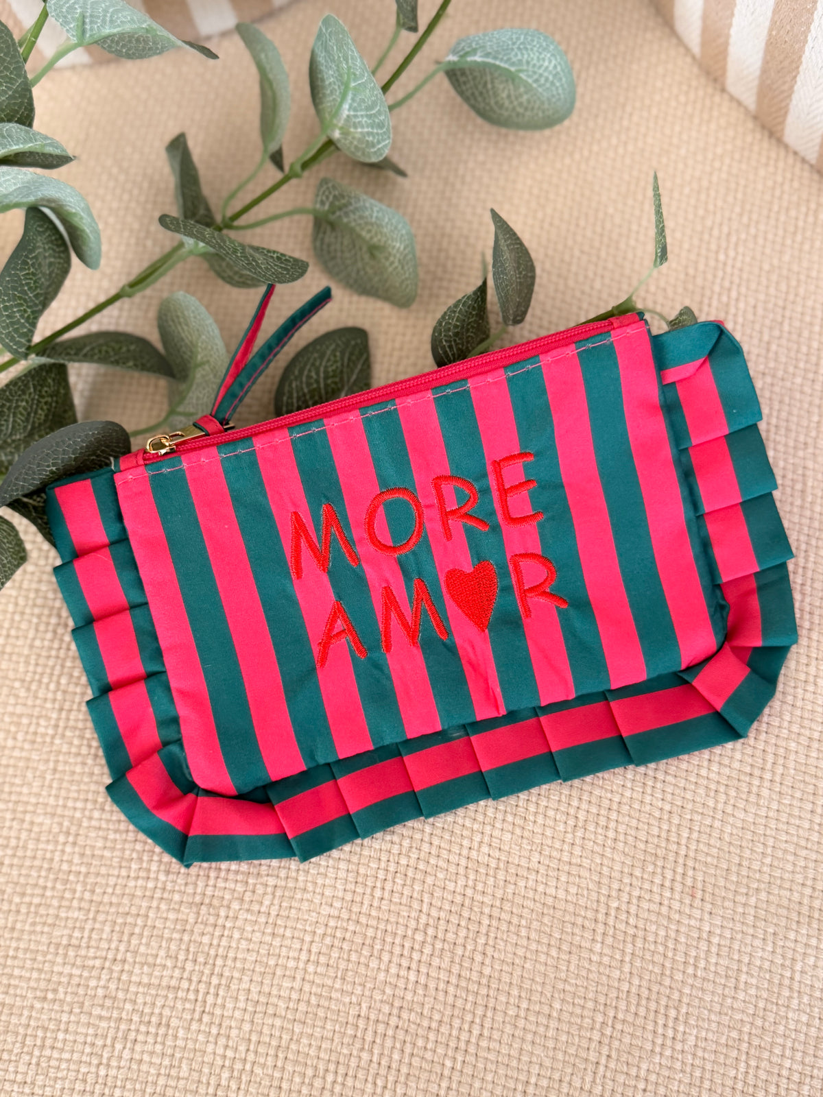 Pochette rayée à volants ADRIANA