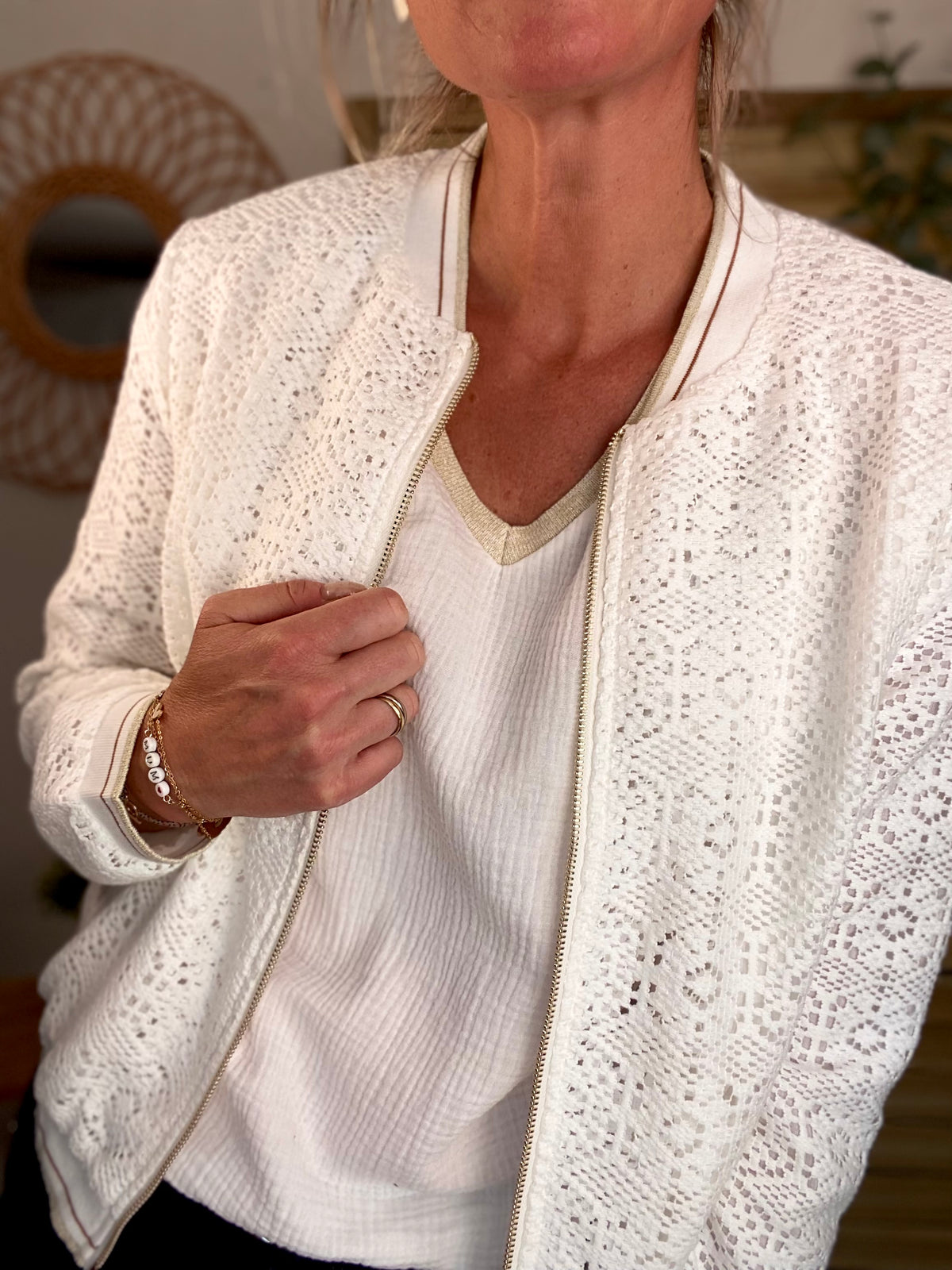 Veste bombers en crochet CLARANCE