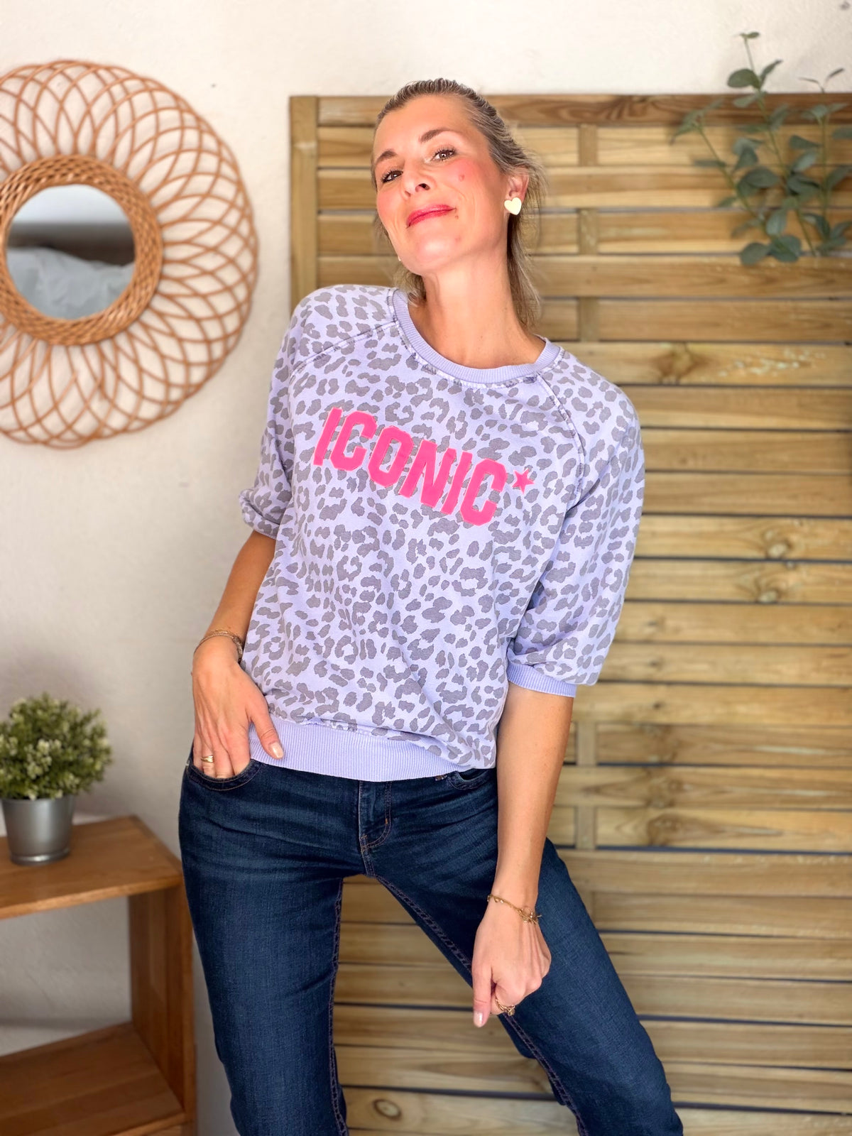 Sweat ICONIC Léo - ANGELA Parme - FIN DE SÉRIE