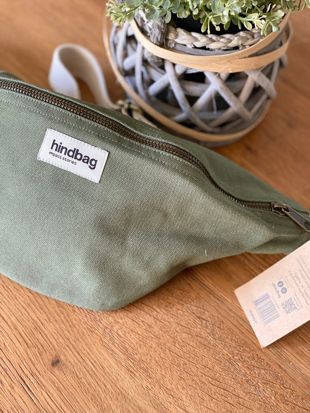 HINDBAG OLIVIA - Sac banane Vert Olive