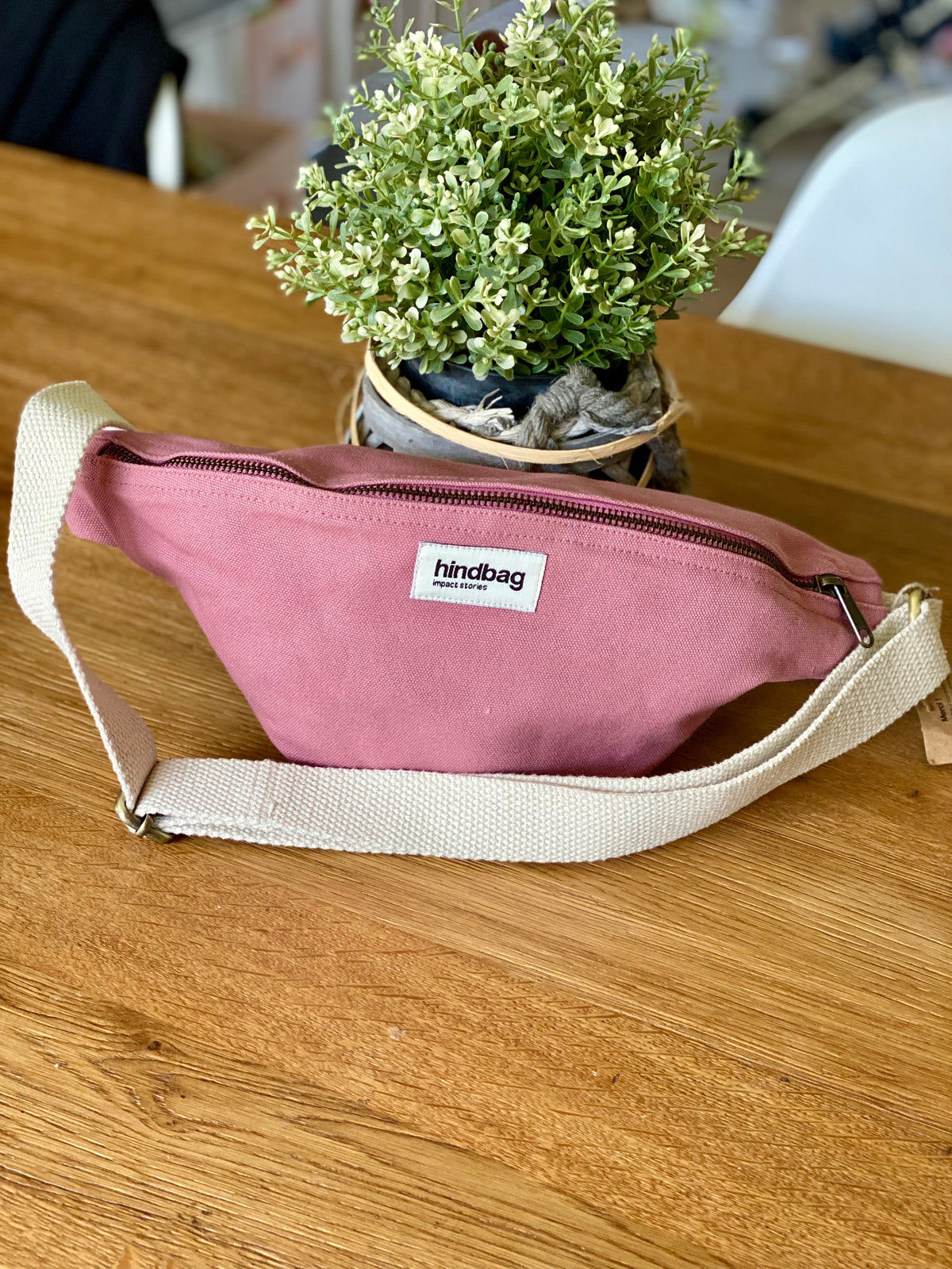 HINDBAG OLIVIA - Sac banane Rose blush