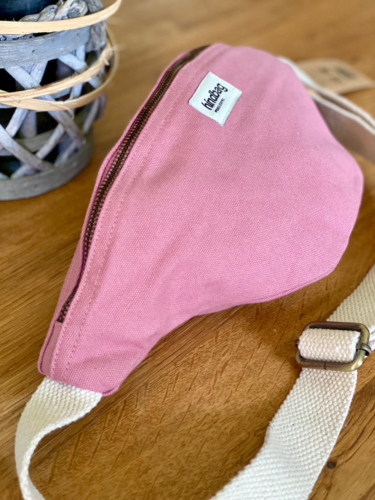 HINDBAG OLIVIA - Sac banane Rose blush