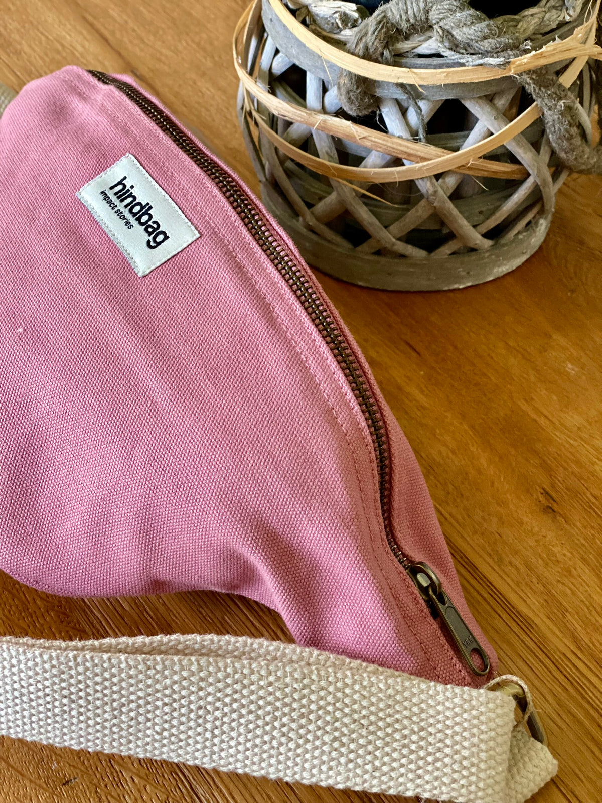 HINDBAG OLIVIA - Sac banane Rose blush