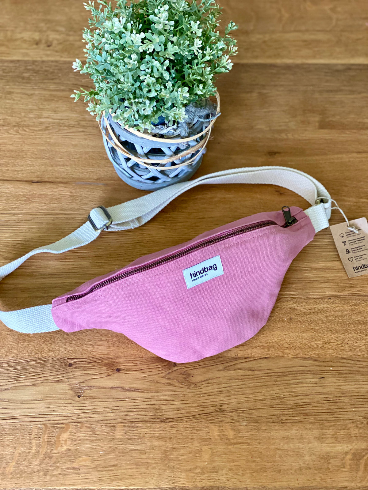 HINDBAG OLIVIA - Sac banane Rose blush