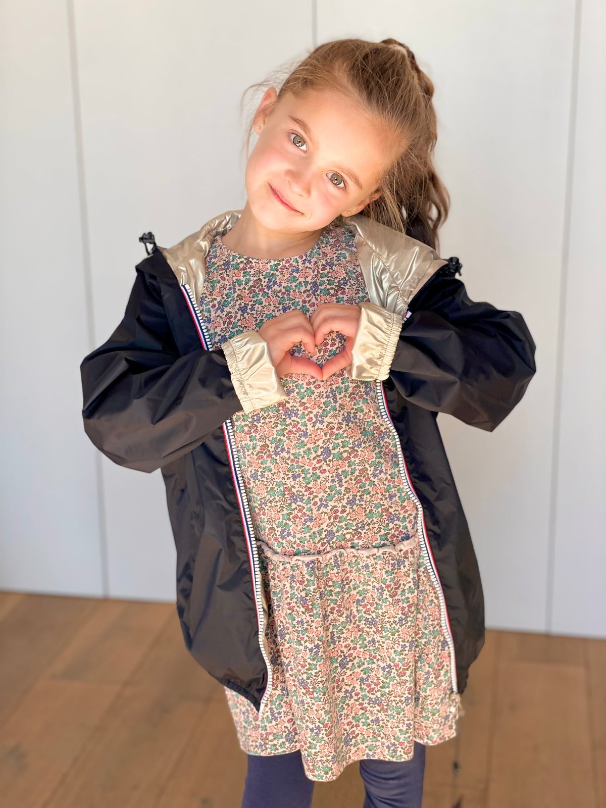 Imperméable réversible léger GARANCE KIDS enfant (mixte) LAURA JO - Noir / Doré