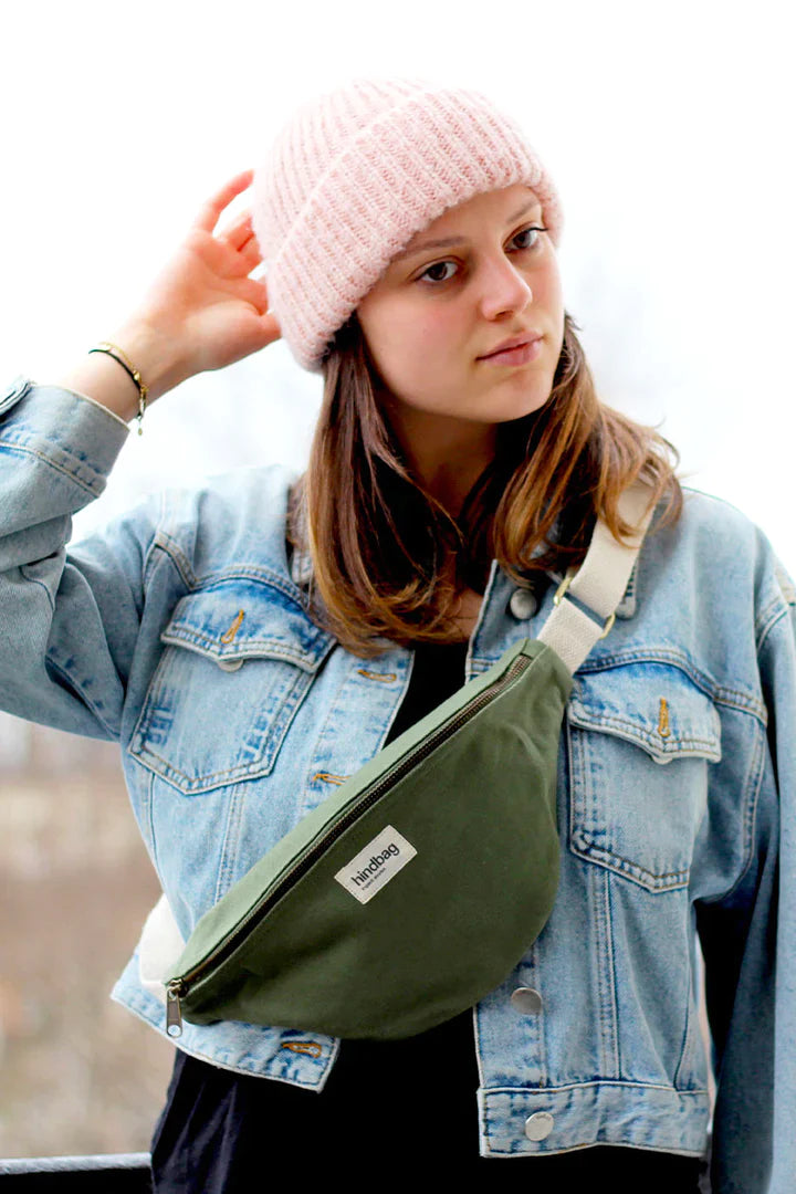 HINDBAG OLIVIA - Sac banane Vert Olive