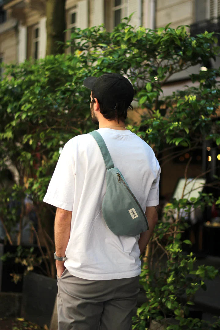HINDBAG SASHA - Sac banane Vert sauge