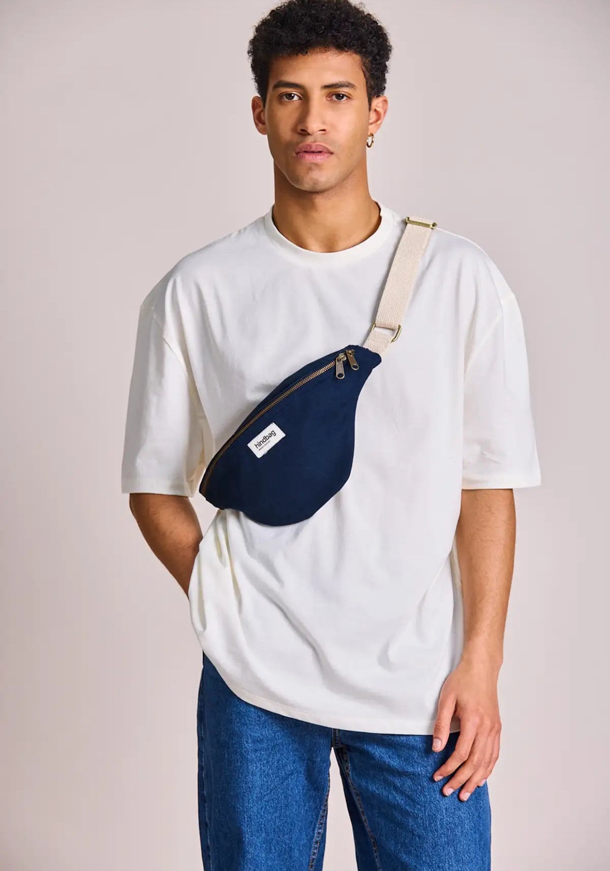 Sac banane HINDBAG Olivia Navy Marine