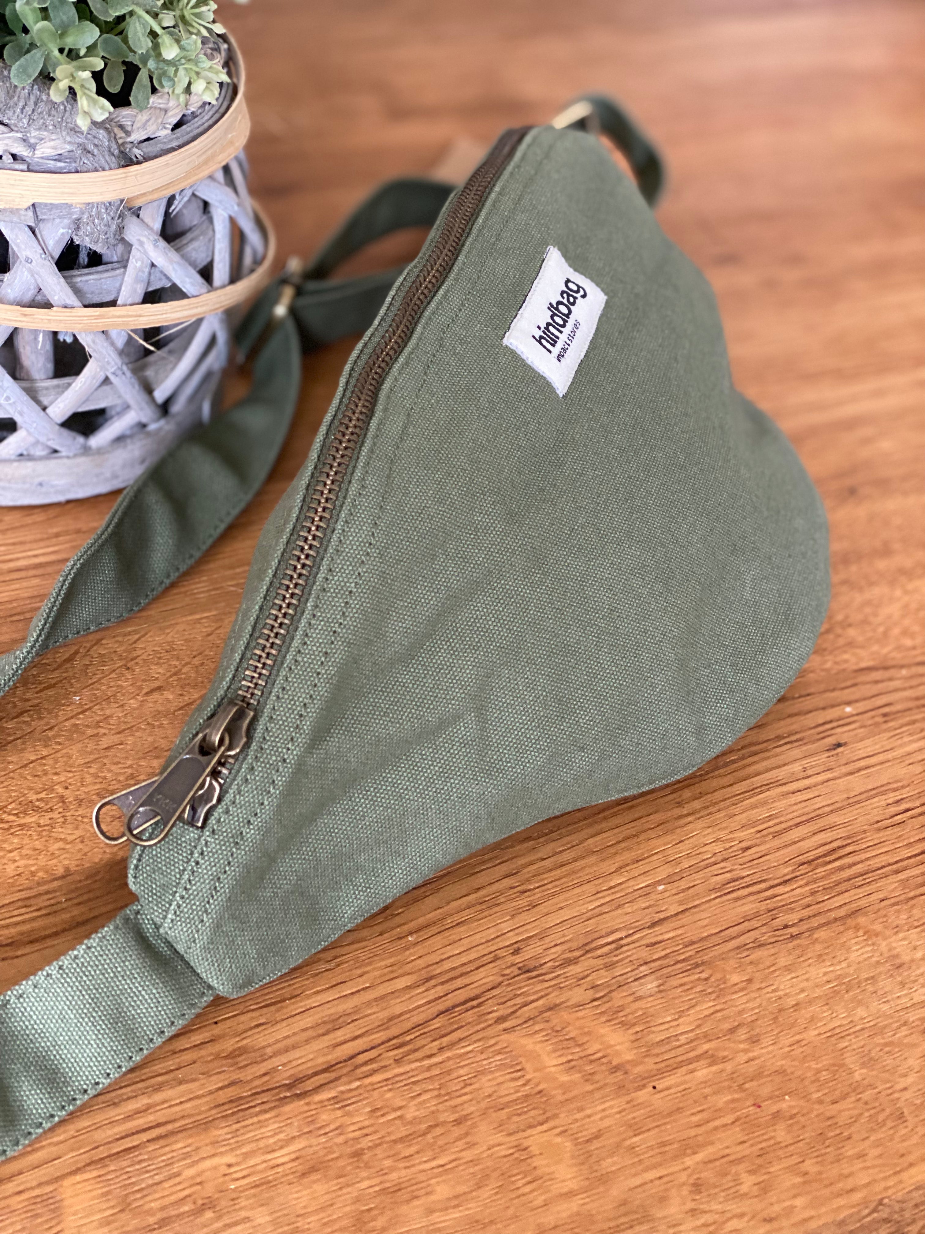 HINDBAG SASHA - Sac banane Vert Olive / Kaki