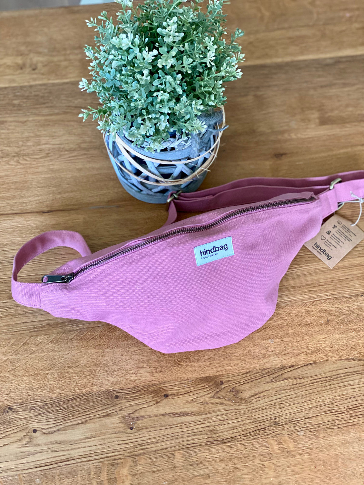 HINDBAG SASHA - Sac banane Rose blush