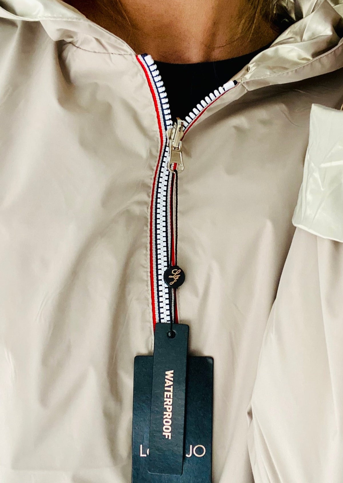 LAURA JO - Imperméable réversible léger GARANCE LONG - Beige/Doré