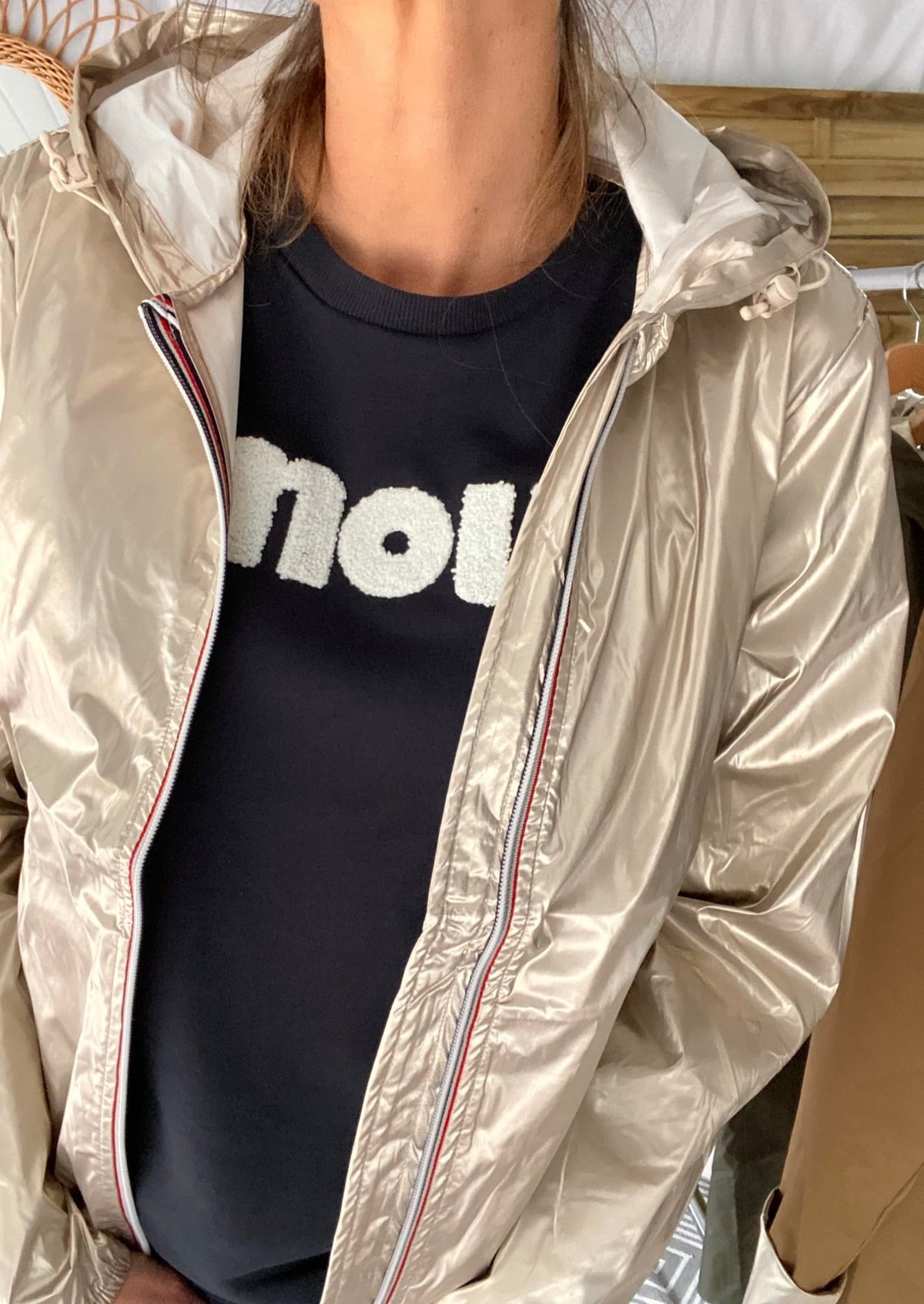 LAURA JO - Coupe vent imperméable ANNA COURT Doré