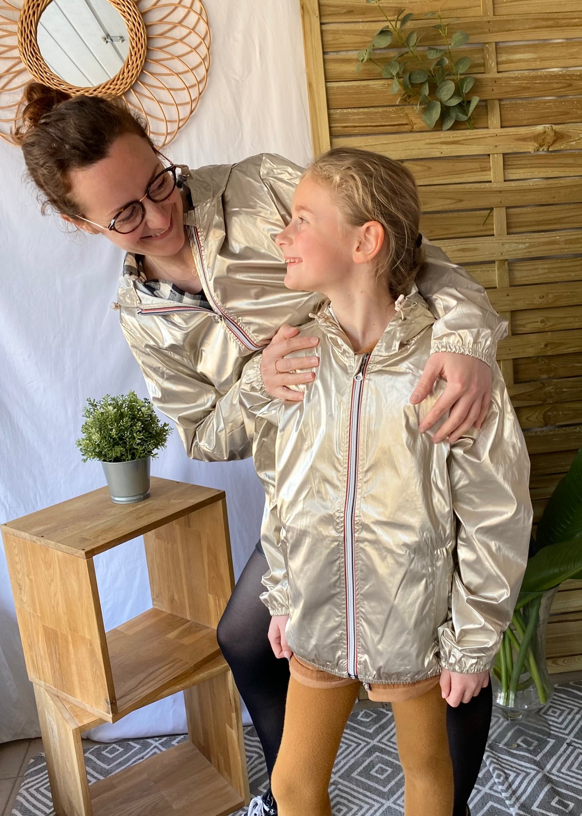 LAURA JO - Coupe vent imperméable ANNA COURT Doré