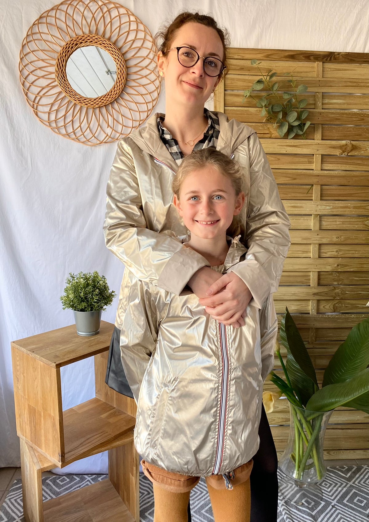 LAURA JO - Coupe vent imperméable ANNA COURT Doré