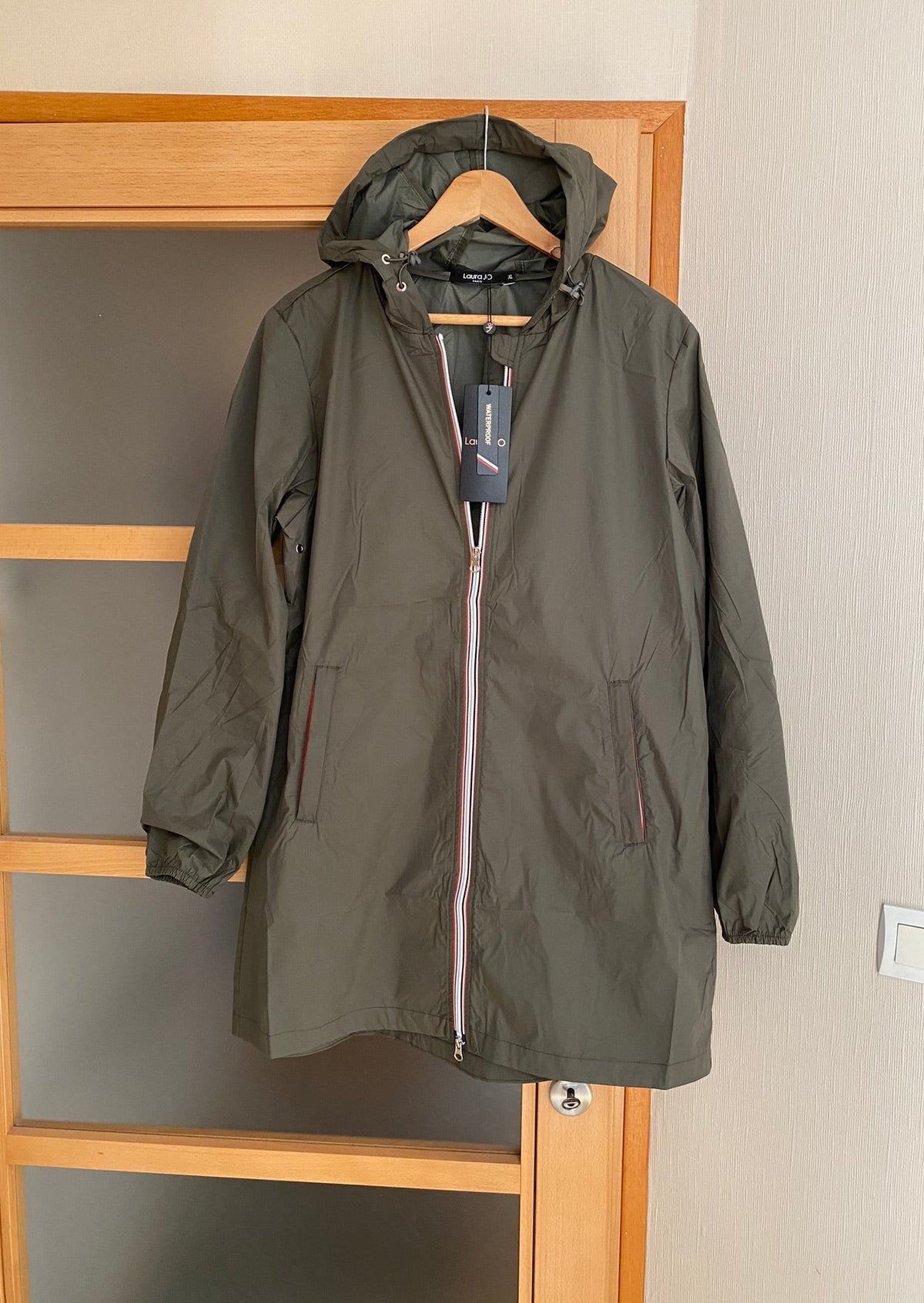 LAURA JO - Coupe vent imperméable ANNA LONG léger - Kaki