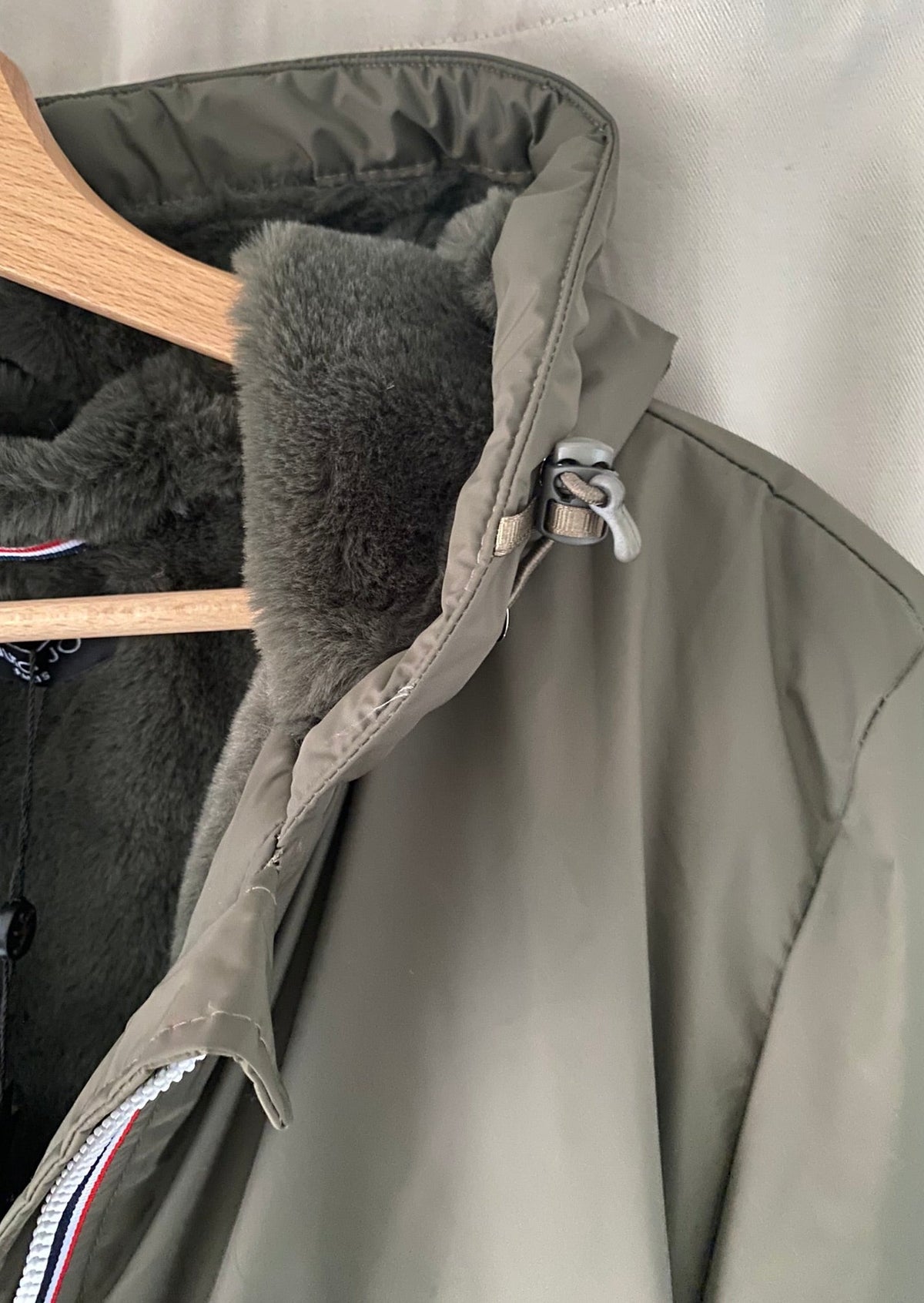 LAURA JO - Parka Imperméable LOUISE LONG fourré - Kaki