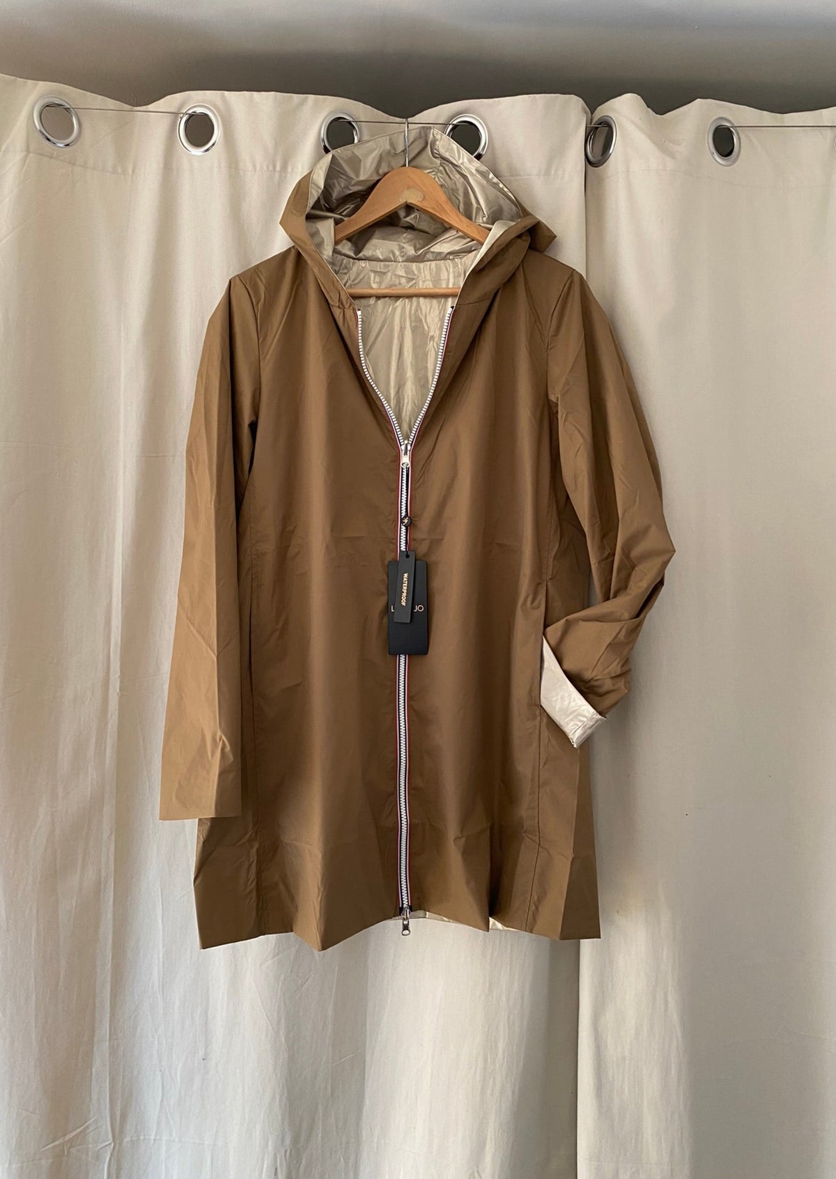 LAURA JO - Imperméable réversible léger GARANCE LONG - Camel/Doré
