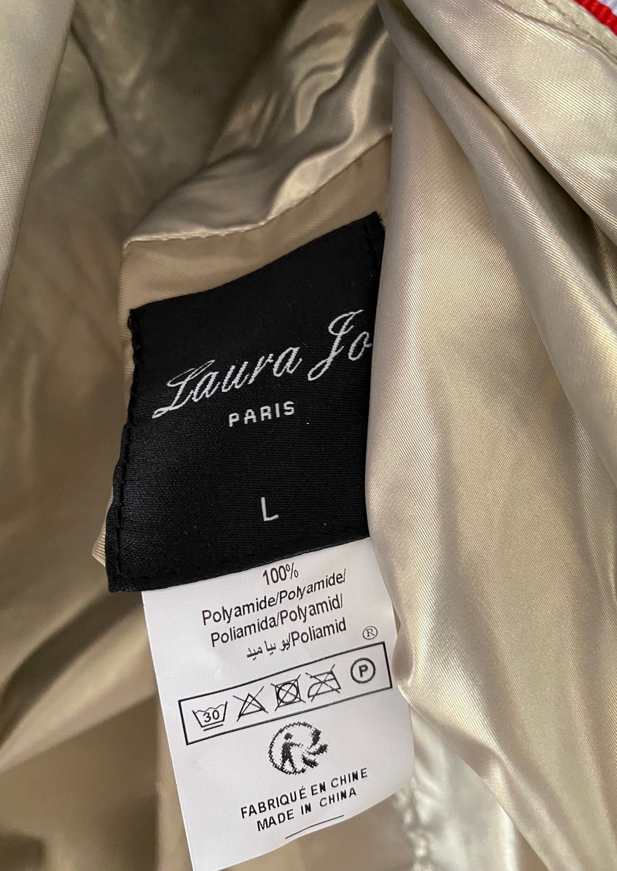 LAURA JO - Imperméable réversible léger GARANCE LONG - Kaki/Doré