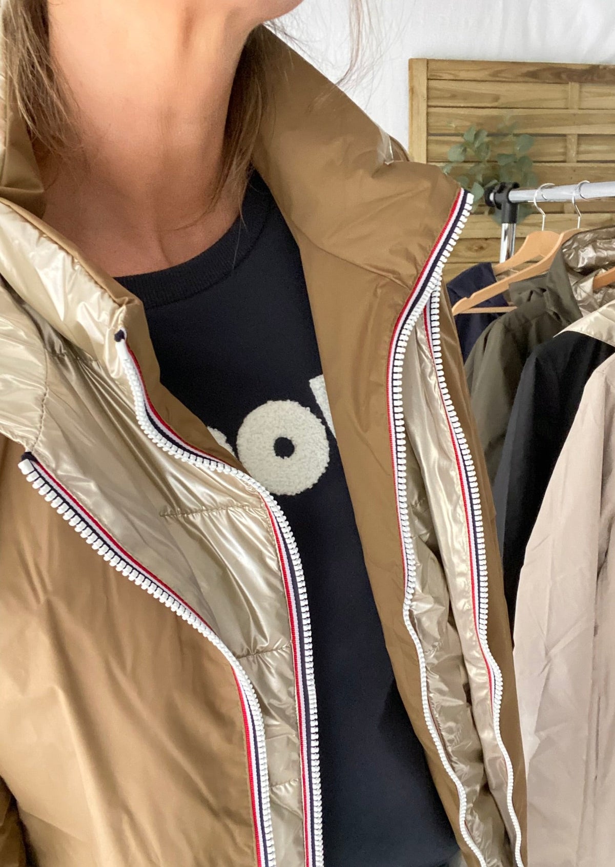 LAURA JO - Imperméable réversible léger GARANCE LONG - Camel/Doré